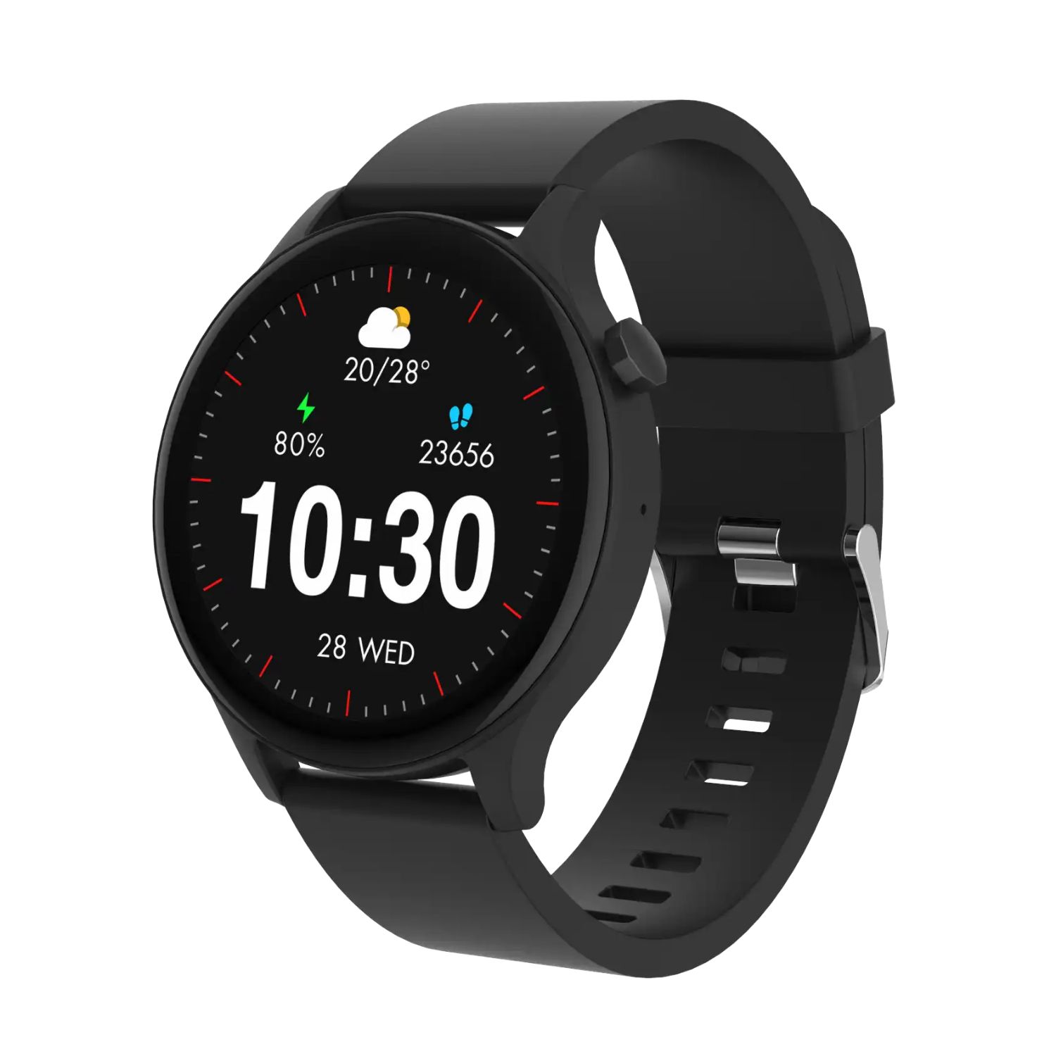 SWC-338B BLACK - Smartwatch DENVER 1.38