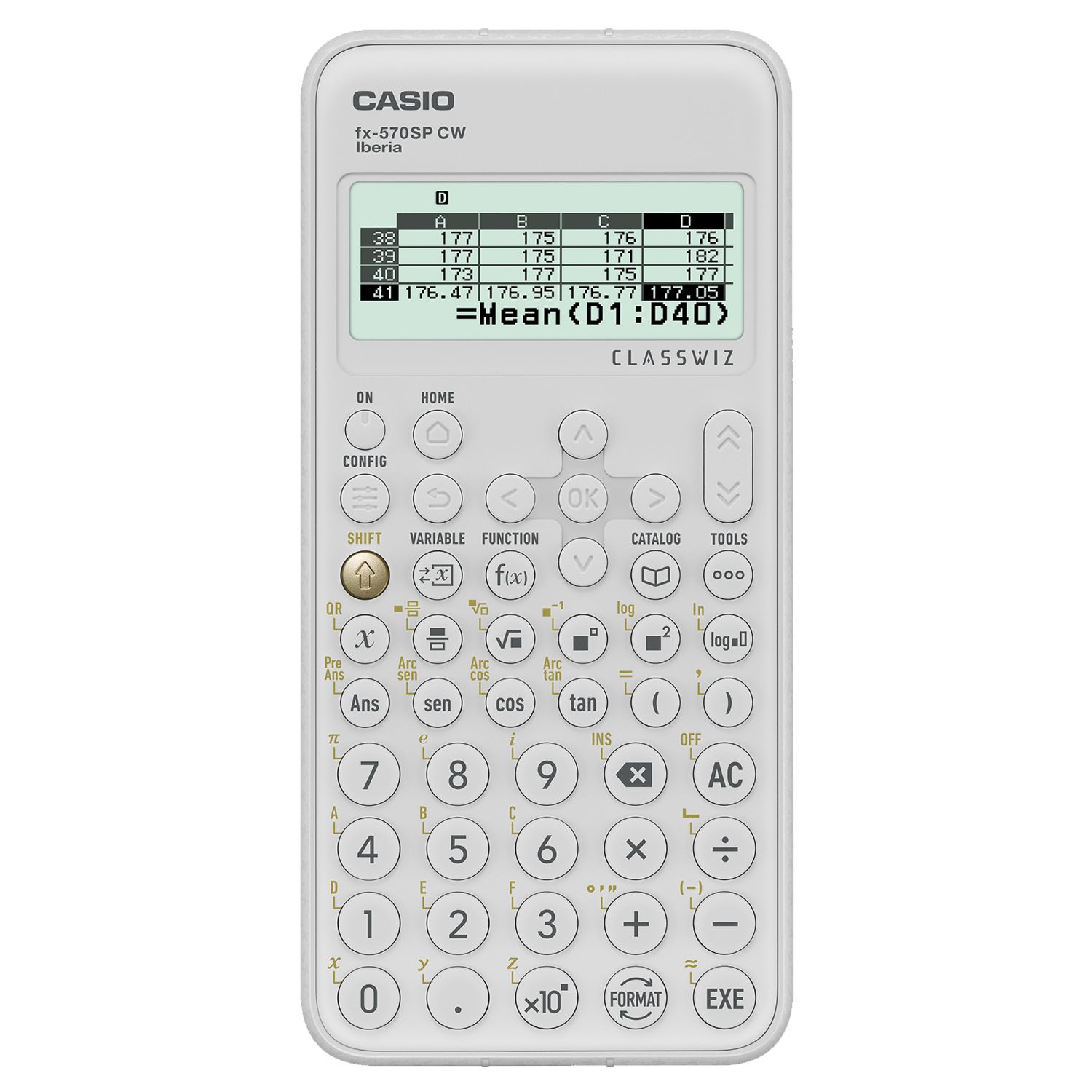 FX-570SPX CW - Calculadora Cientfica de Bolsillo Casio ClassWiz Blanca (FX-570 SP CW)