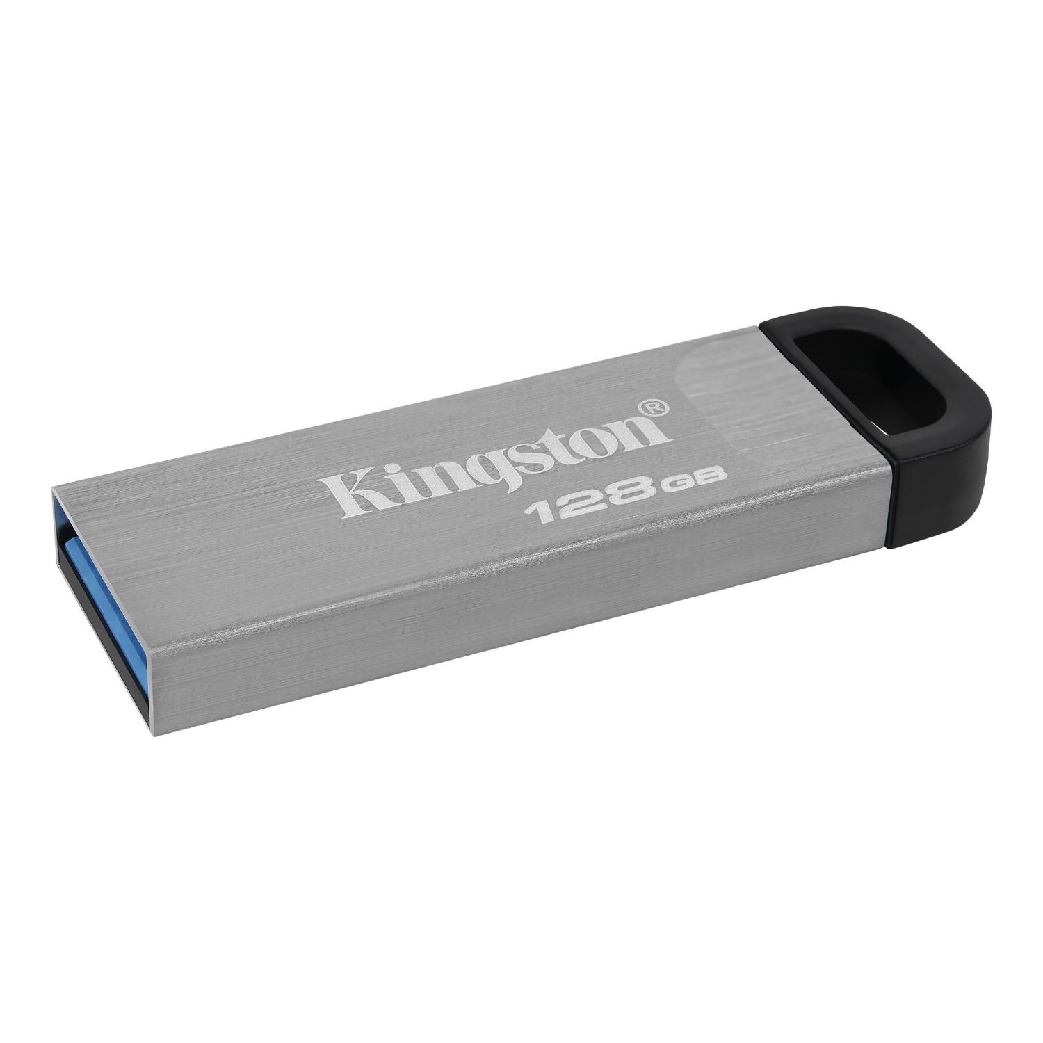 DTKN/128GB - Pendrive Kingston DataTraveler Kyson 128Gb USB-A 3.0 Lectura 200Mb/s Escritura 60Mb/s Llavero Plata (DTKN/128GB)