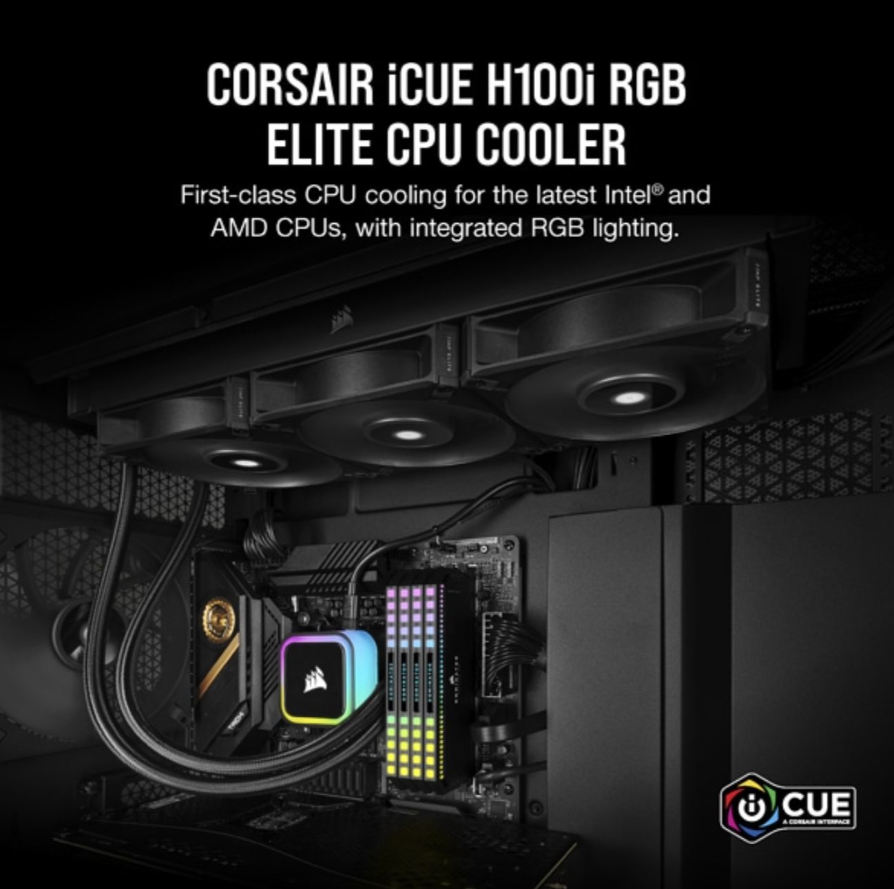 CW-9060058-WW - Refrigeracion Liquida CPU Corsair H100i Elite RGB 2x120mm (CW-9060058-WW)
