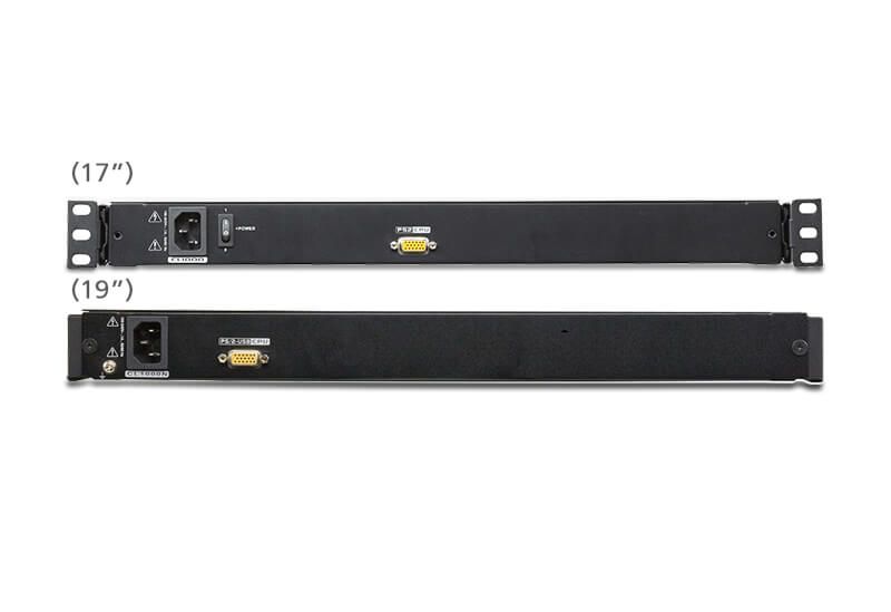 CL1000M-ATA-XG - ATEN Consola LCD Single rail, montaje en rack, interruptor KVM, + Teclado, Negro (CL1000M-ATA-XG+2X-K06/SG)