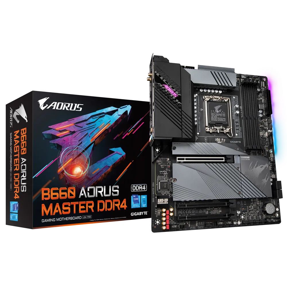 B660 A MASTER DDR4 G10 - Placa base GIGABYTE B660 AORUS MASTER DDR4: (1700) 4DDR4 SATA3 PCIe M.2 USB 2.0 USB-A 3.0/3.1 USB-C 3.2 DP HDMI RJ45 HDCP ATX 7.1 WiFI 6 Bluetooth 5.2 Gigabit Ethernet 2.5