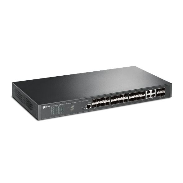 SG3428XF - Switch TP-Link 20xSFP GbE 4xRJ45/SFP 4xSFP+ 10GbE Gestionado Rack 1U Negro (TL-SG3428XF)