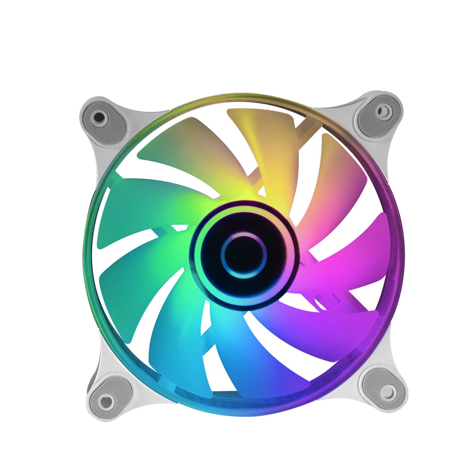 MF3DW - Ventilador Mars Gaming 120mm ARGB Espejo Infinito 3D Blanco (MF3DW)