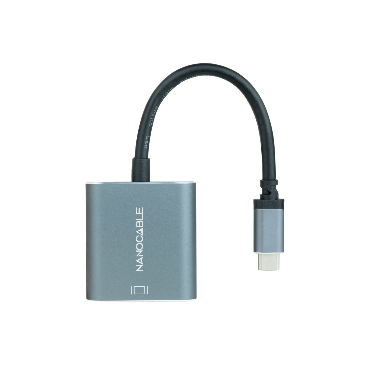10.16.4103-G - Adaptador Nanocable USB-C/M a DVI/H Gris (10.16.4103-G)