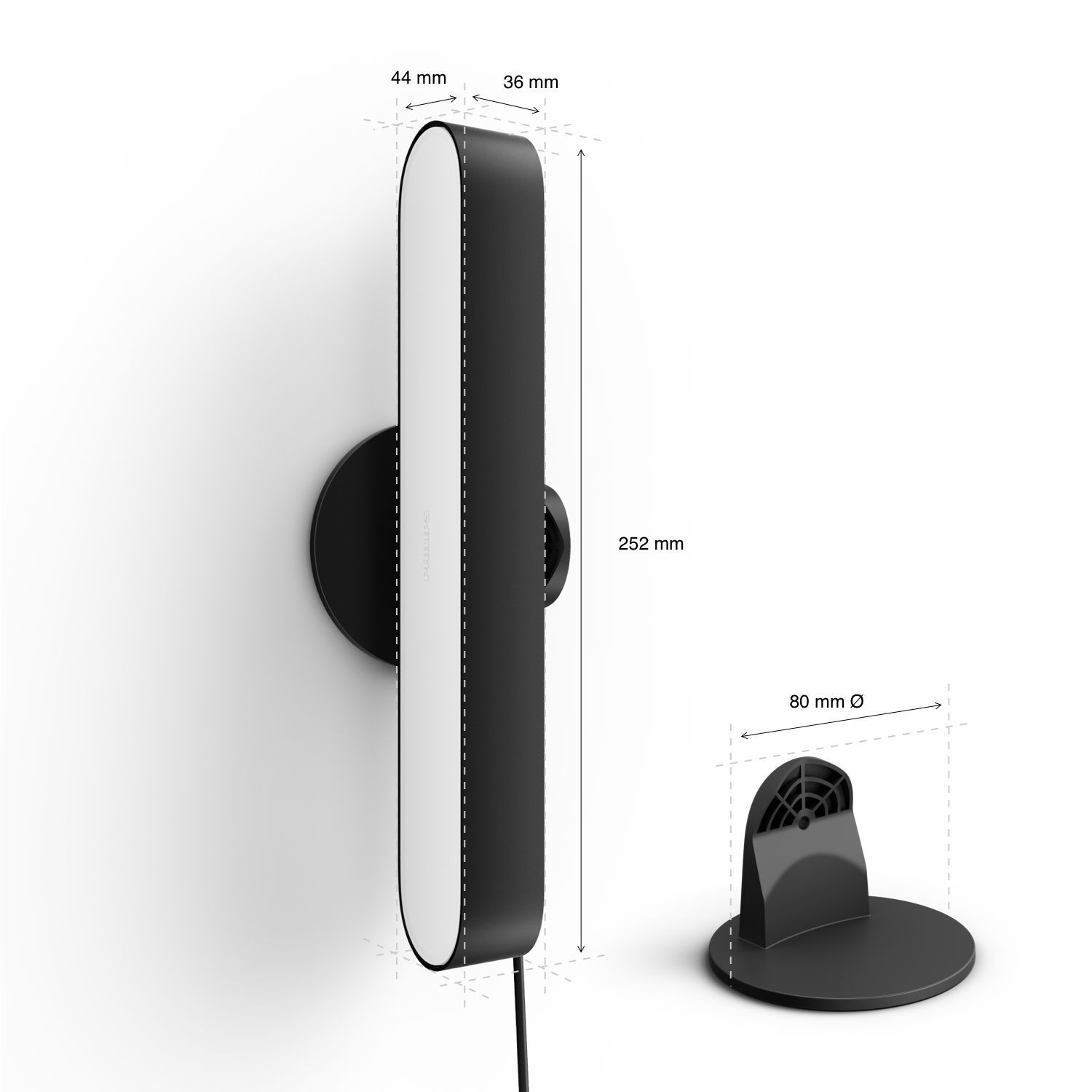 915005733901 - Panel Inteligente PHILIPS Hue Play LED Blanco Fro/Clido 500L 6.6W IP20 Zigbee 2 Unidades Negro (915005733901)