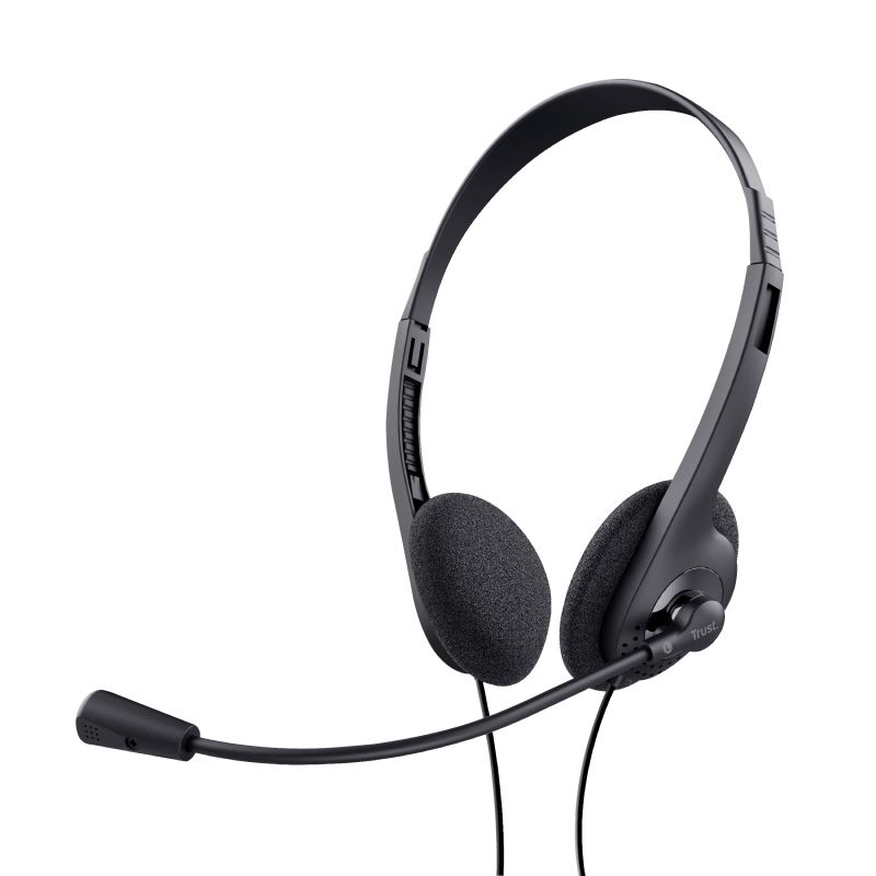 24659 - Auriculares+Micfono Trust Chat Headset Supra-Aurales Binaurales 3.5mm Cable 1.8m Negros (24659)