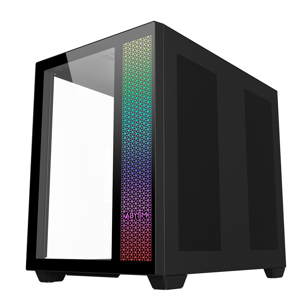AB128511 - Caja Gaming Abysm Danube Sava 285 Ventana Lateral de Cristal Templado ARGB 2xUSB-A 3.0 2xUSB-C 3.1 ATX mATX Mini-ITX Negra (AB128511)