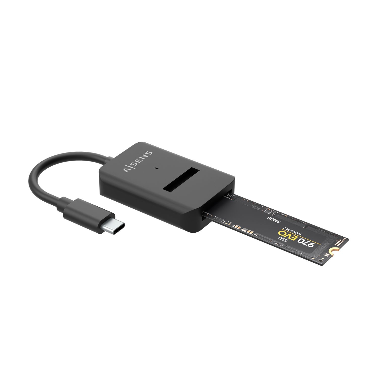 ASUC-M2D011-BK - Docking AISENS USB-C SSD M.2 SATA/NVMe Negro (ASUC-M2D011-BK)