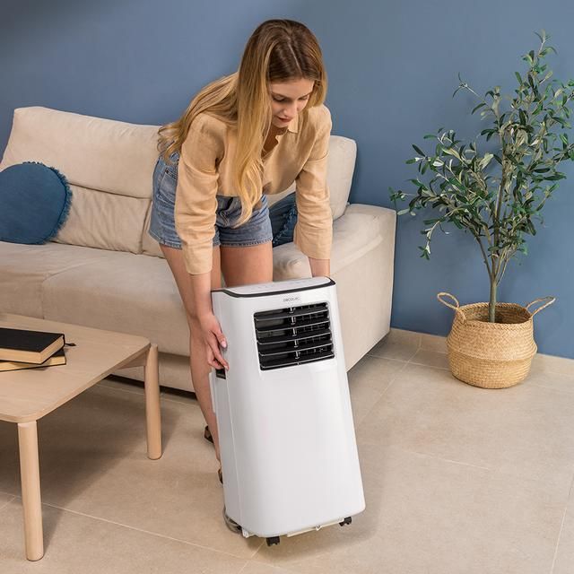 08172 - A.C. CECOTEC Porttil ForceClima 7500 Soundless 7000 BTU 792W Pantalla LED 2 Velocidades 4 Modos (Ventilacin/Refrigeracin/Deshumidificacin/Noche) Temporizador 24h WiFi Mando a Distancia Blanco (08172)
