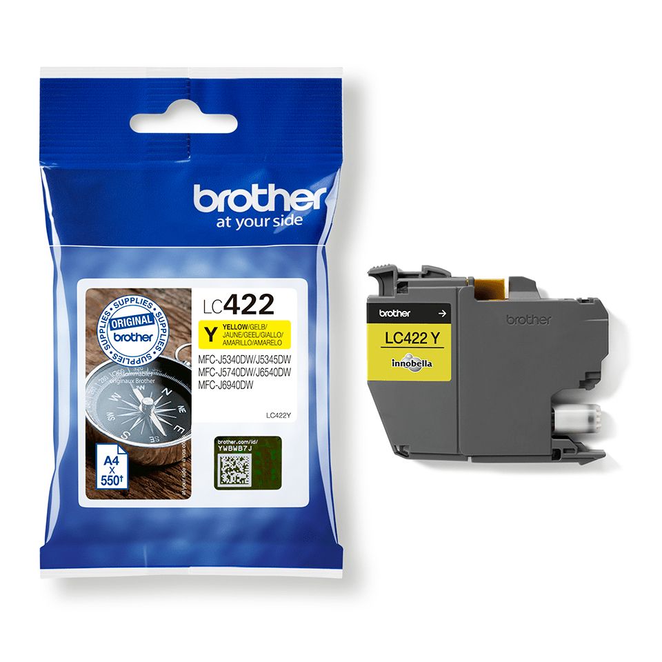 LC422Y - Tinta BROTHER Amarillo 550 pginas (LC422Y)