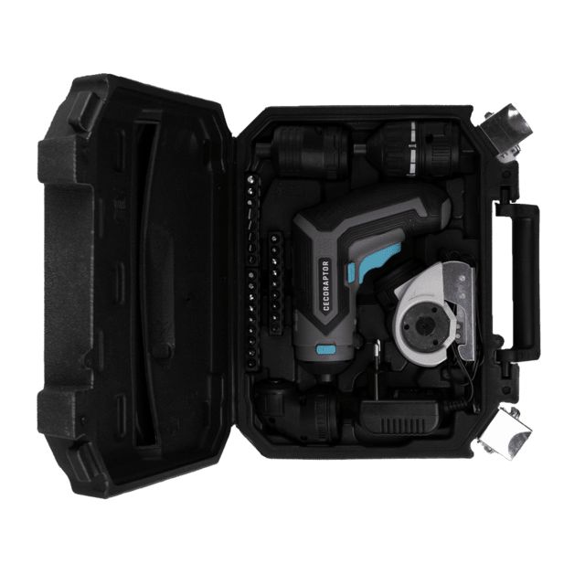70016 - Destornillador Elctrico CECOTEC CecoRaptor Perfect MultiWork 360 Ultra Multifuncin 4V 1500mAh 200rpm Negro (70016)