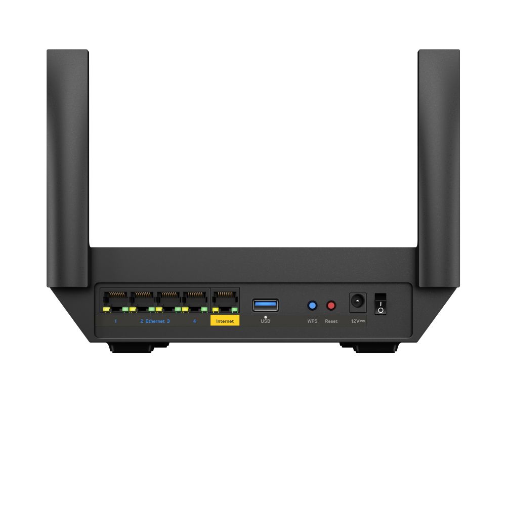 MR2000-KE - Router Mesh Linksys Hydra 6 AX3000 WiFi 6 DualBand 4xRJ45 Gigabit Ethernet LAN Ethernet WAN 1xUSB-A 3.0 2 Antenas Externas Negro (MR2000-KE)