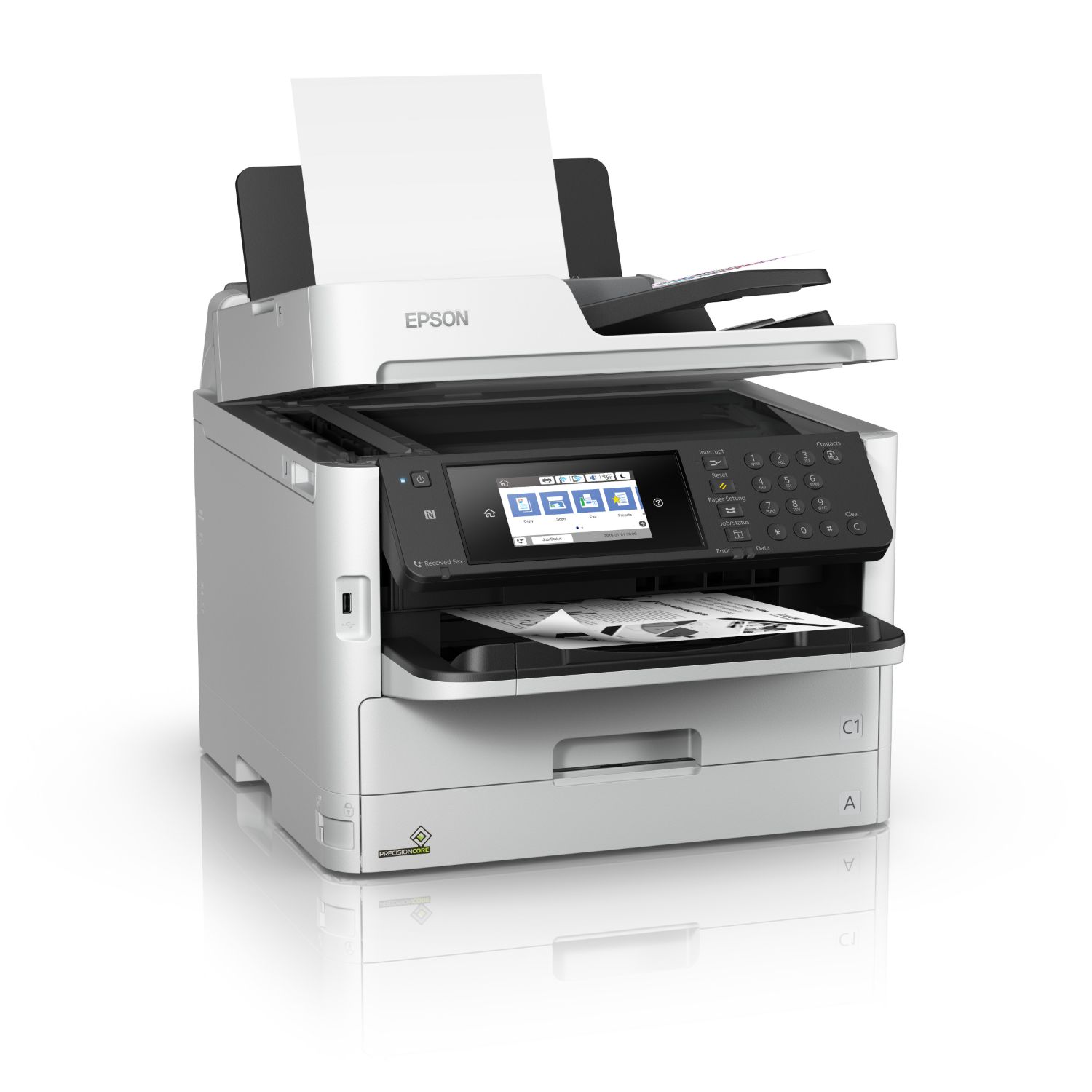 C11CG04401 - Multifuncin Epson WorkForce Pro WF-M5799DWF B/N A4 ADF Fax NFC USB 2.0 WiFi Ethernet LAN Blanca (C11CG04401)