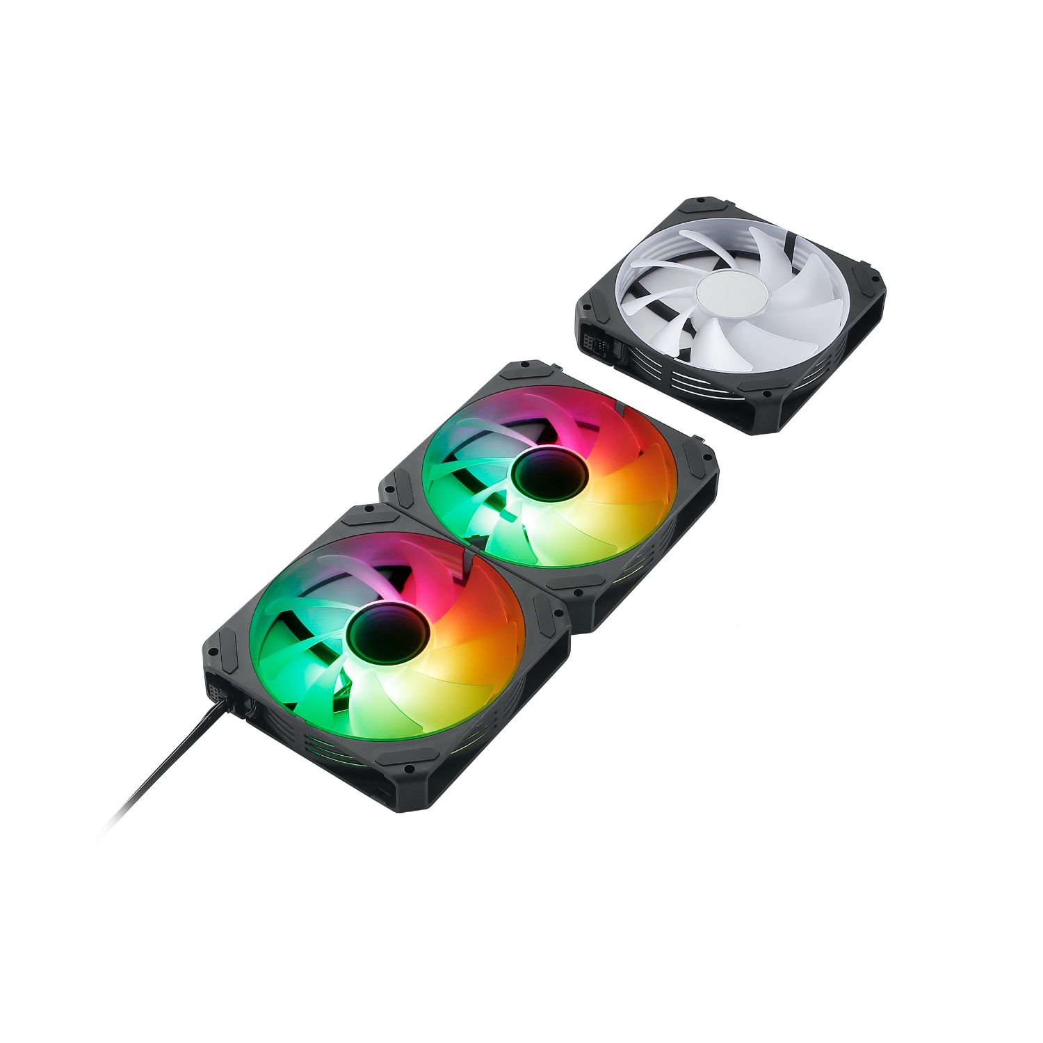 AB311001B - Ventilador Abysm Arclight 2.0 12cm ARGB Kit 3 Negro (AB311001B)