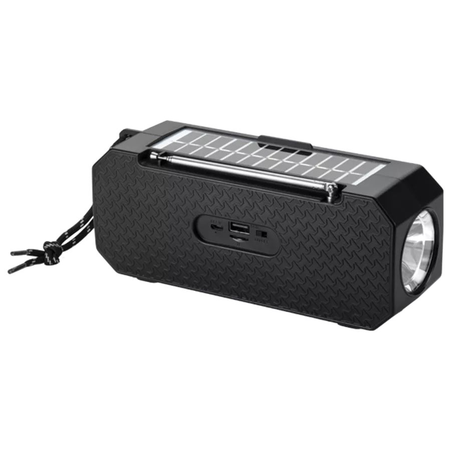 BTG-158 - Altavoz DENVER TWS 8W Bluetooth 5.0 Panel Solar Negro (BTG-158)