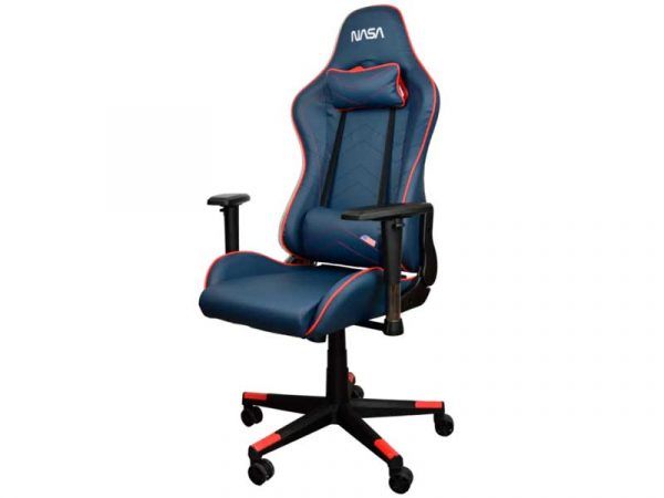 GA002-R - Silla Gaming NASA Galactic Altura/Reposabrazos regulables Cojin cervical/lumbar Negra/Roja (GA002-R)