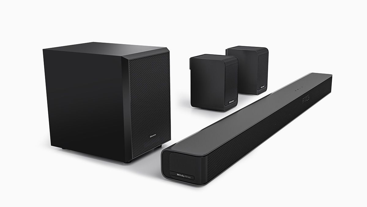 AX5100G - Barra de Sonido Hisense 5.1 340W Subwoofer Inalmbrico 60W USB HDMI WiFi Bluetooth 5.0 Mando a Distancia Negra (AX5100G)