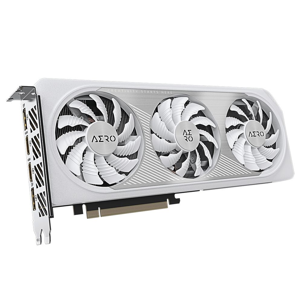 GV-N4060AERO OC-8GD G10 - GIGABYTE Nvidia RTX4060 DDR6 8Gb (GV-N4060AERO OC-8GD)