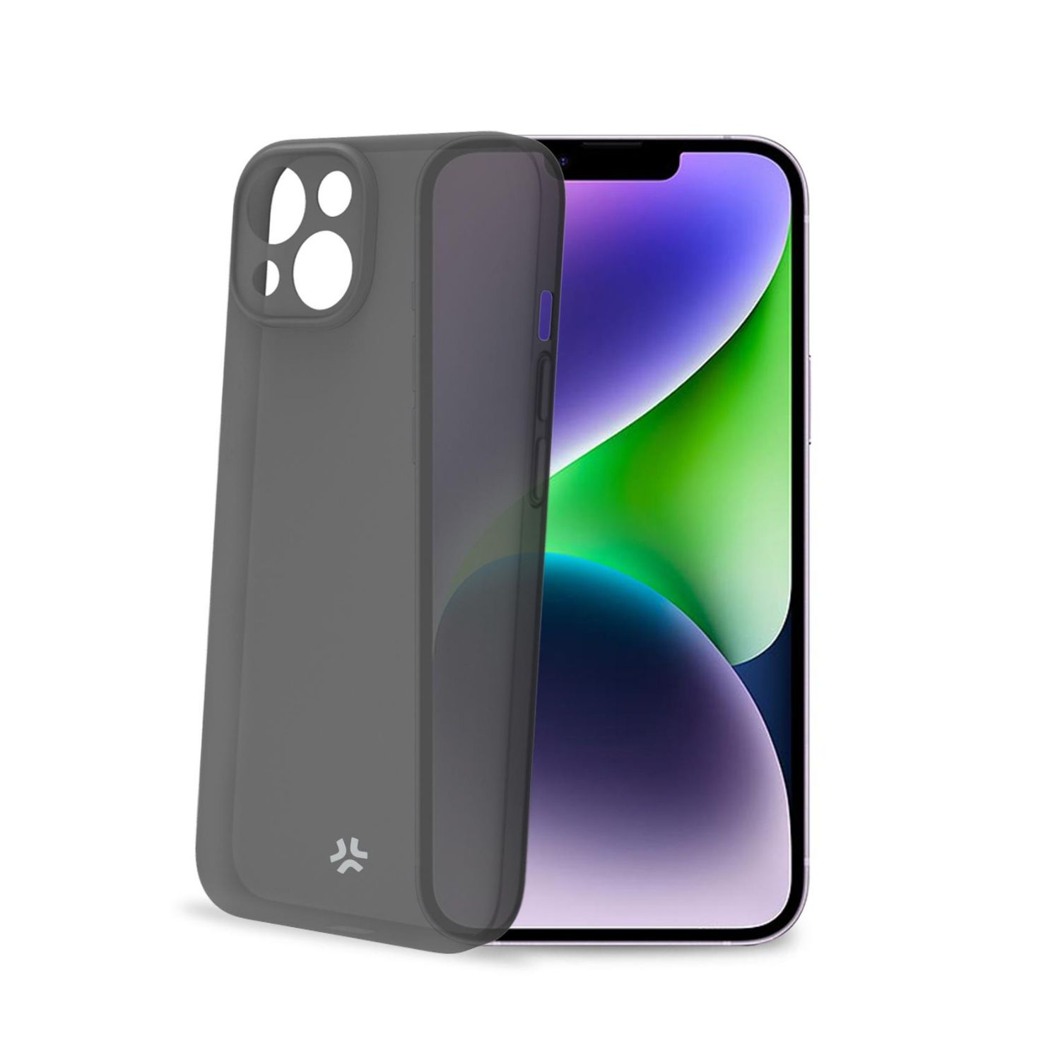 SPACE1055BK - Funda CELLY Space TPU iPhone 15 Plus Negra (SPACE1055BK)