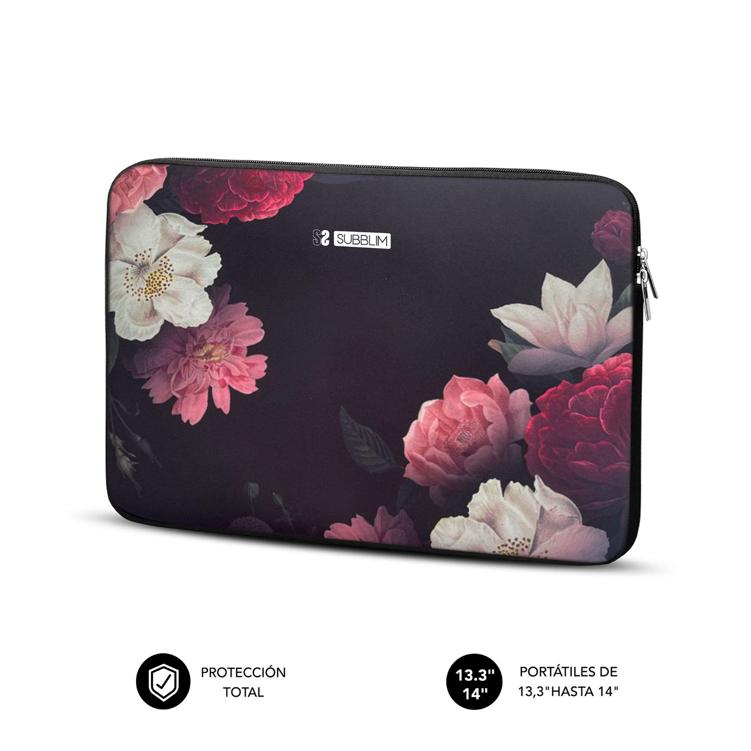 SUBLS-SKIN101 - Funda SUBBLIM Trendy Sleeve Neo Flowers 14