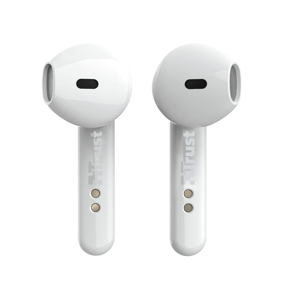23783 - Auriculares Trust Primo Touch In-Ear Binaurales Micrfono Integrado TWS Bluetooth 5.0 Funda de Carga mUSB Blancos (23783)