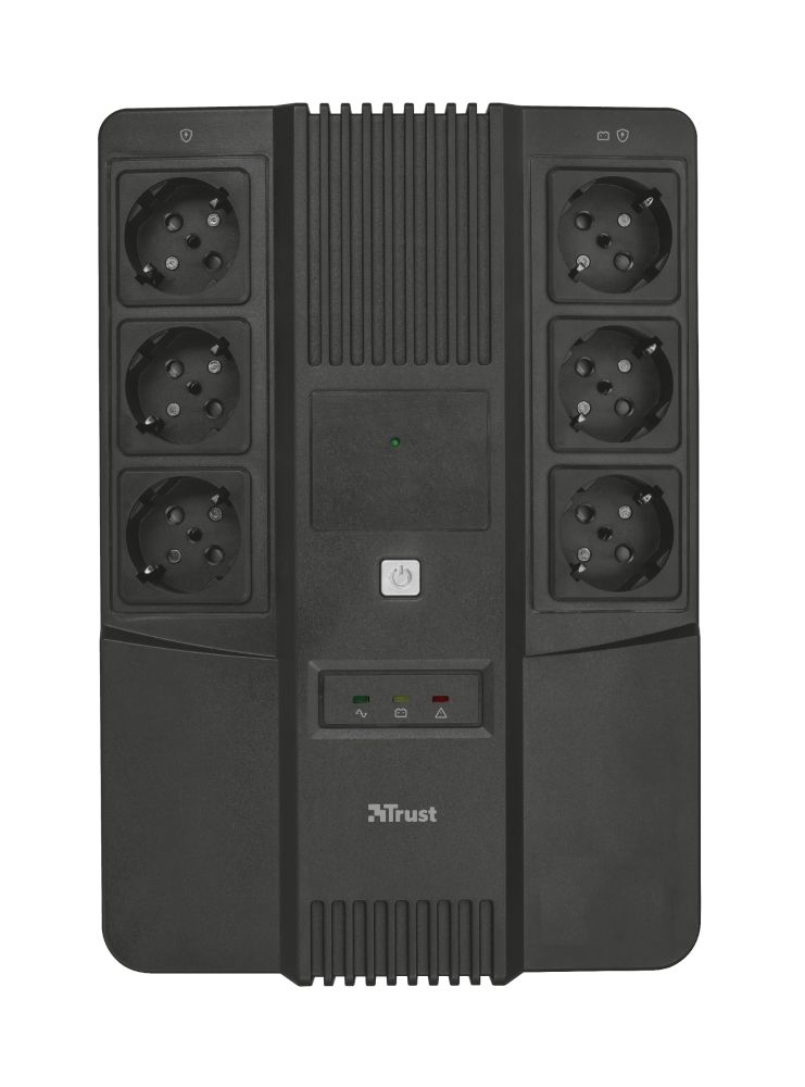 23326 - S.A.I. Trust Maxxon AVR 800VA 6xSchuko Negra (23326)