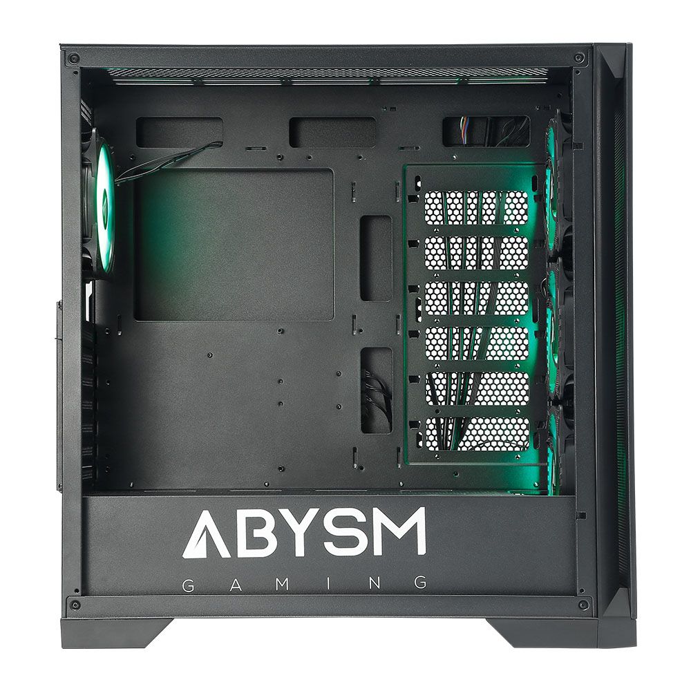 AB812111B - Caja Gaming Abysm Danubio Mura BX300 Ventana Lateral de Cristal Templado ARGB 2xUSB-A 3.0 1xUSB-C 3.1 ATX EATX ITX mATX Negra (AB812111B)