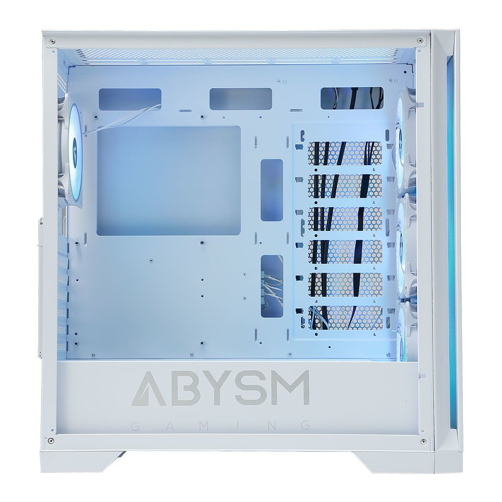 AB812111W - Caja Gaming Abysm Danubio Mura BX300 Ventana Lateral de Cristal Templado ARGB 2xUSB-A 3.0 1xUSB-C 3.1 ATX EATX ITX mATX Blanca (AB812111W)