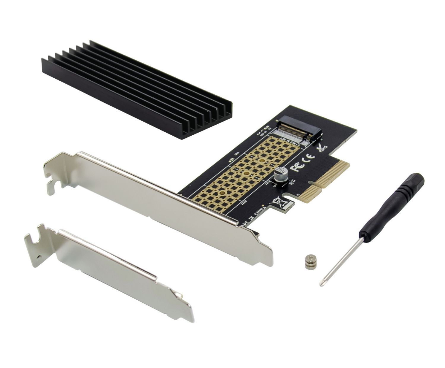 EMRICK05BS - Controladora CONCEPTRONIC 4xPCIe 3.0 SSD NVMe M.2 (EMRICK05BS)