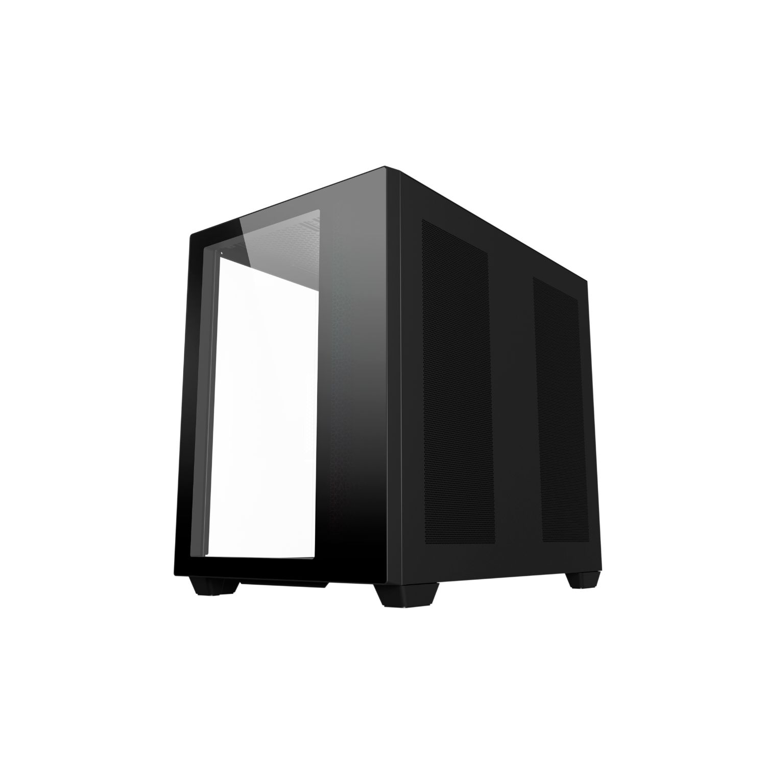 AB128512 - Caja Gaming Abysm Danube Sava 285 Bx203 Ventana Lateral de Cristal Templado Sin Fuente ARGB 2xUSB-A 3.0 1xUSB-C 3.1 ATX mATX ITX Negra (AB128512)