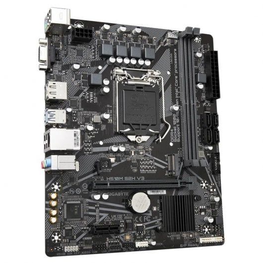 H510M S2H V3 G10 - Placa base GIGABYTE H510M S2H V3:(1200) 2DDR4 SATA3 PCIe 3.0 M.2 USB 2.0 USB-A 3.0 HDMI VGA DP RJ45 PS/2 HDCP 7.1 mATX Gigabit Ethernet