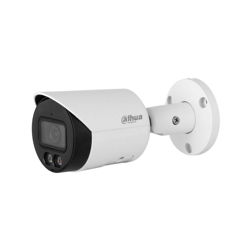 1.0.01.04.38791 - Cmara IP Dahua DH-IPC-HFW2449SP-S-IL-0280B Bullet Lite WizSense Serie 2 4Mp Inteligencia Artificial Full Color Pal LED IR Blanca (1.0.01.04.38791)