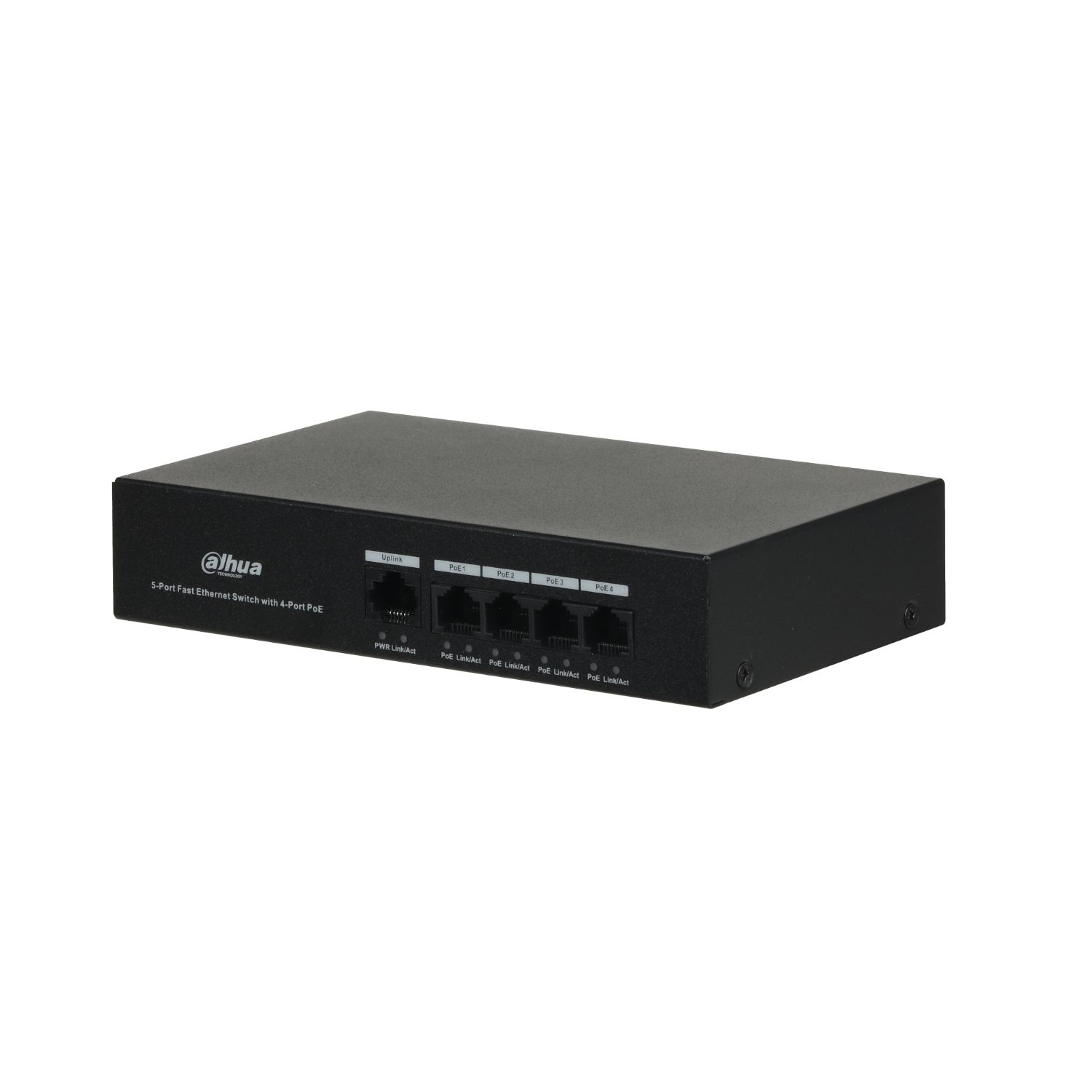 1.0.01.20.10512 - Switch Dahua DH-PFS3005-4ET-36 5xRJ45 10/100 L2 PoE 36W Negro (1.0.01.20.10512)