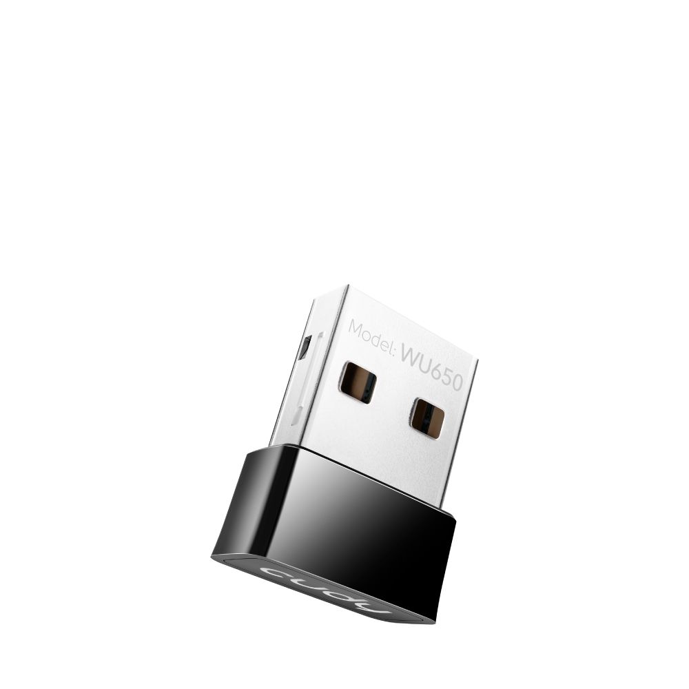 WU650 - Adaptador CUDY AC650 WiFi DualBand USB 2.0 PC/Porttil Negro (WU650)