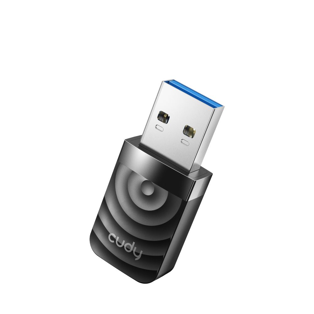 WU1300S - Adaptador CUDY AC1300 WiFi DualBand USB 3.0 Antena Interna WLAN 2dBi PC/Porttil Negro (WU1300S)