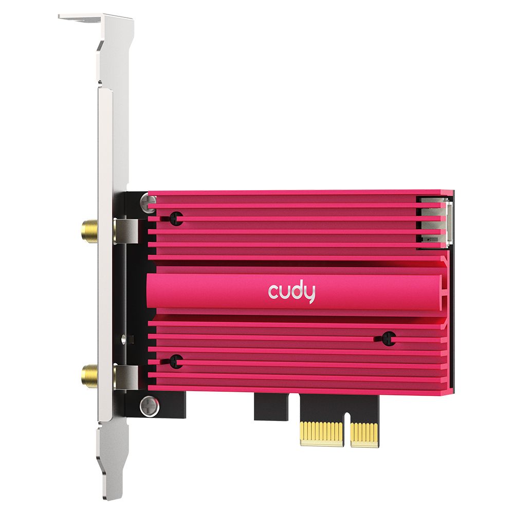 WE4000 - Adaptador CUDY AX5400 WiFi 6/6E TriBand Bluetooth 5.0 PCIe 2 Antenas Externas 5dBi PC (WE4000)