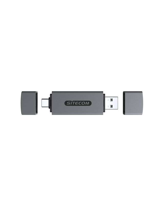 MD-1011 - Lector de Tarjetas Sitecom SD/mSD a USB-A + USB-C 15cm (MD-1011)