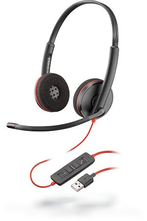 209745-22 - Auriculares+Micrfono POLY Blackwire 3220 Binaurales USB-A Cable 2.1m Negro (209745-22)
