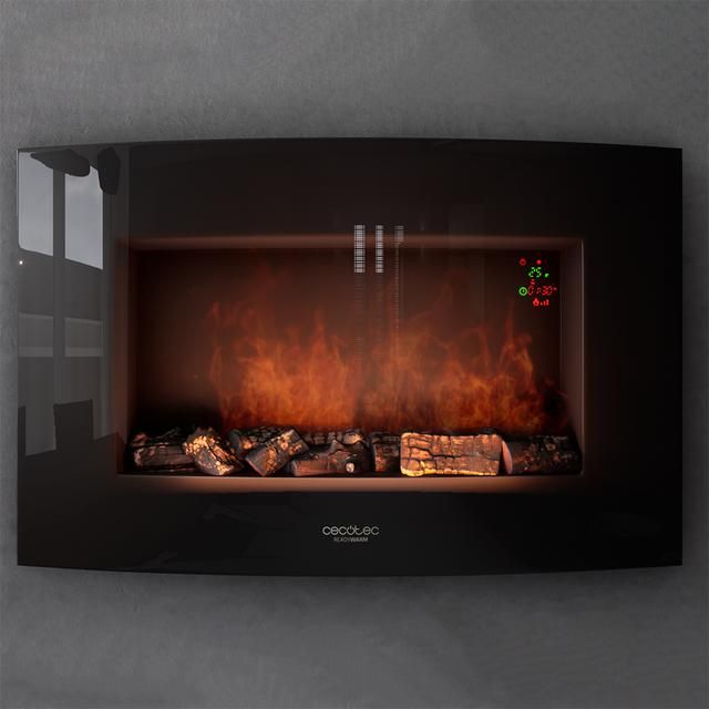 05367 - Chimenea elctrica CECOTEC Ready Warm 3500 Curved Flames. Potencia mxima 2000 W, Tamao 35