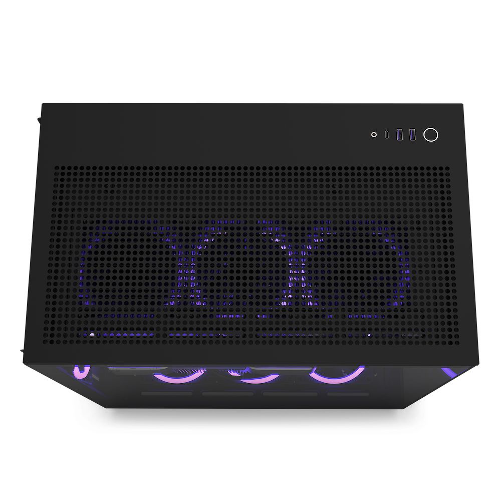 CM-H91FB-01 - Semitorre NZXT H9 Flow Panel Lateral de Cristal Templado RGB Sin/Fuente 2xUSB-A 3.0 1xUSB-C 3.1 ATX mATX Mini-ITX Negra (CM-H91FB-01)