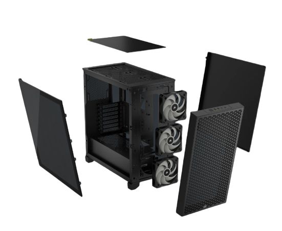 CC-9011255-WW - Semitorre Gaming Corsair 3000D Airflow Ventana Lateral de Cristal Templado ARGB Sin Fuente 2xUSB-A 3.0 ATX Negra (CC-9011255-WW)