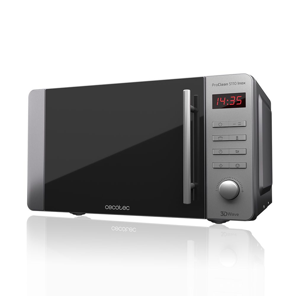 01535 - Microondas CECOTEC ProClean 5110 Inox 700W Grill 800W Revestimiento Ready2Clean Tecnologa 3DWave Acero Inoxidable (01535)