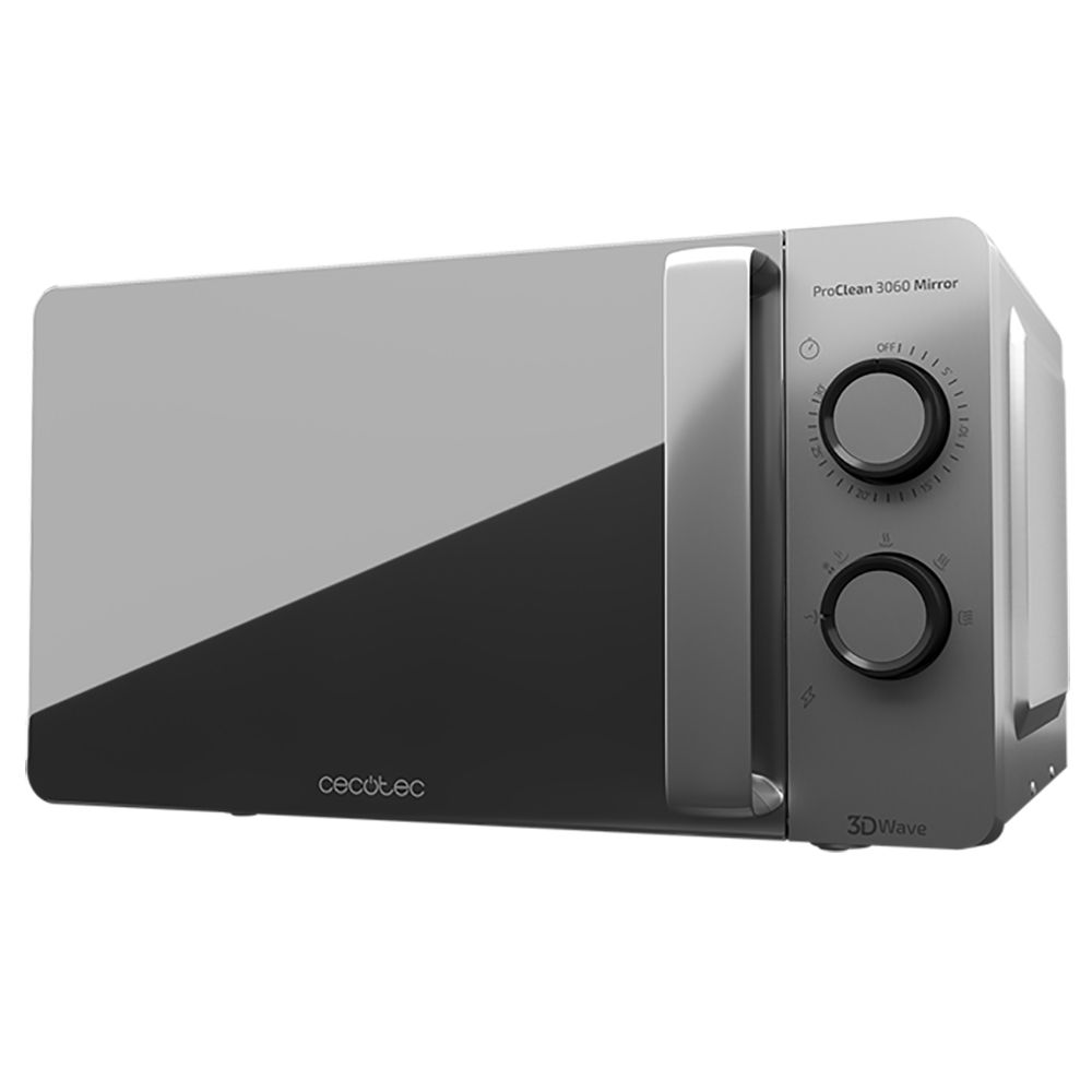 01530 - Microondas CECOTEC ProClean 3060 Mirror Tecnologa 3DWave 700W 20L Plata (01530)