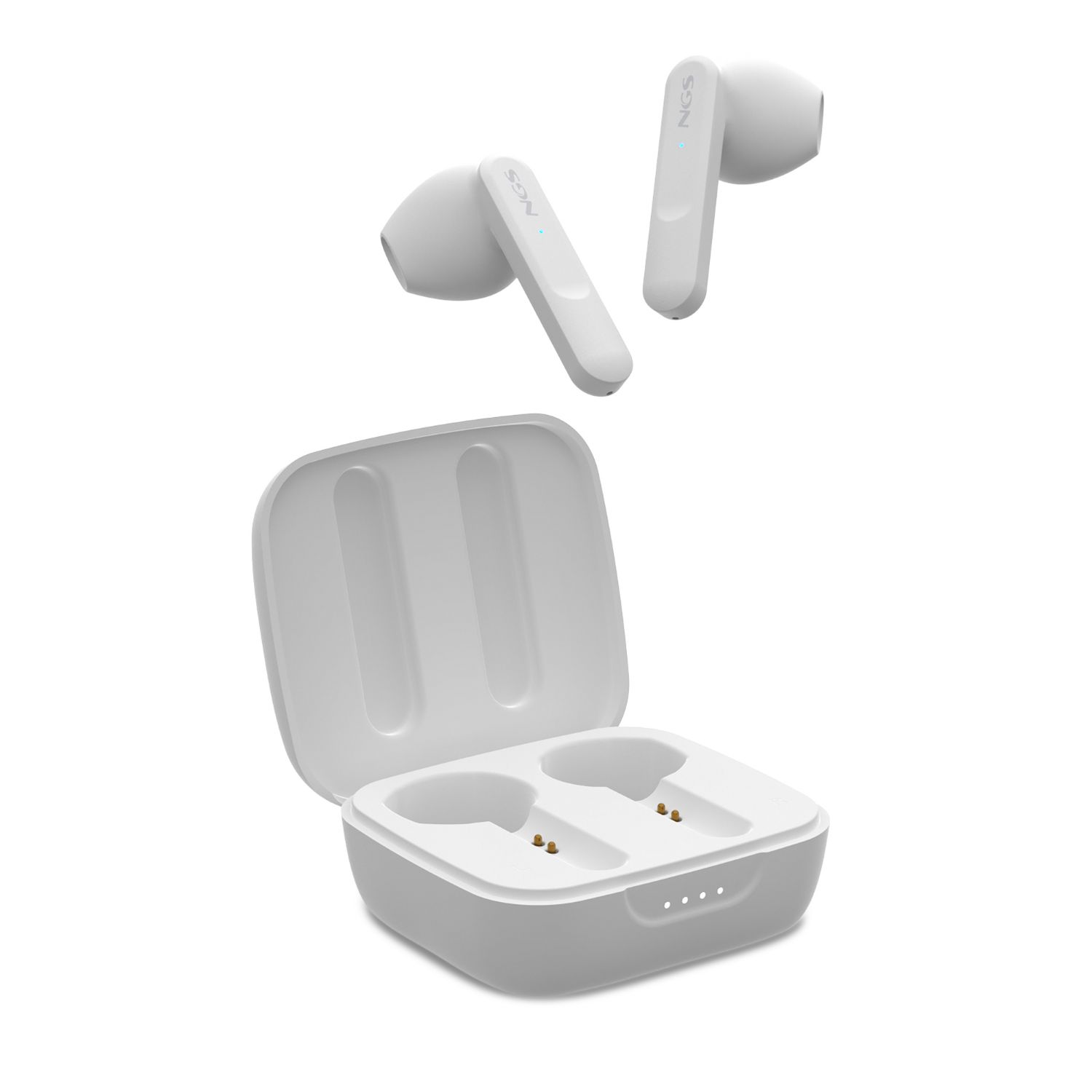 ARTICAMOVEWHITE - Auriculares NGS Intra-Aurales Binaurales Bluetooth 5.3 10m Micrfono Integrado Estuche de Carga USB-C Blancos (ARTICAMOVEWHITE)