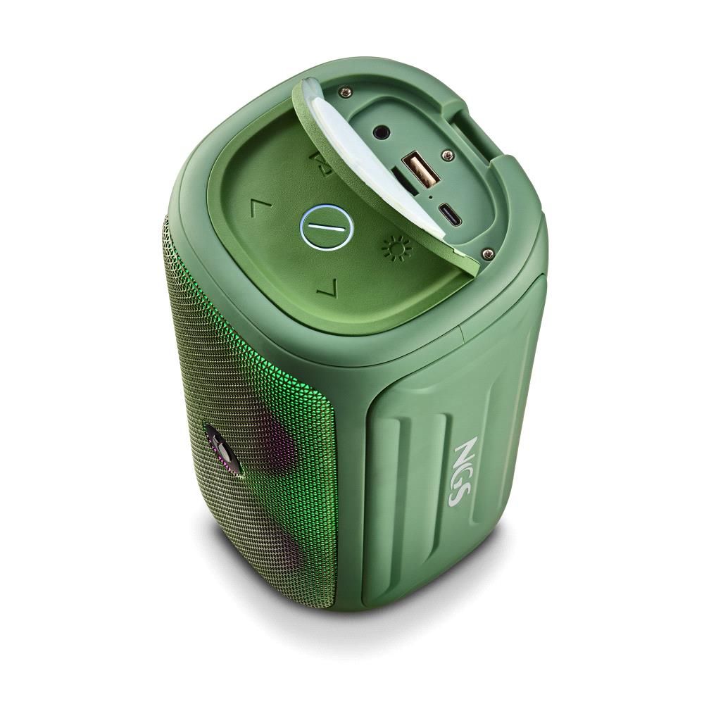 ROLLERBEASTGREEN - Altavoz NGS Roller Beast 32W 3.5mm Bluetooth 5.0 Verde (ROLLERBEASTGREEN)