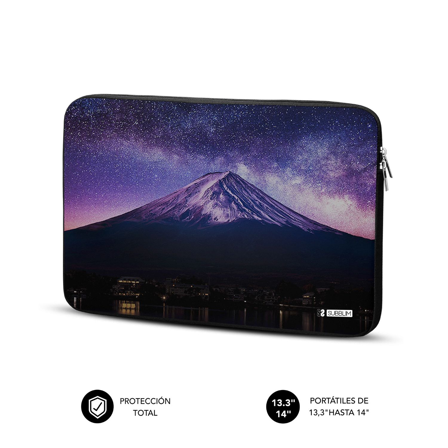 SUBLS-SKIN100 - Funda SUBBLIM Trendy Sleeve Neo Mountain porttiles 13.3-14