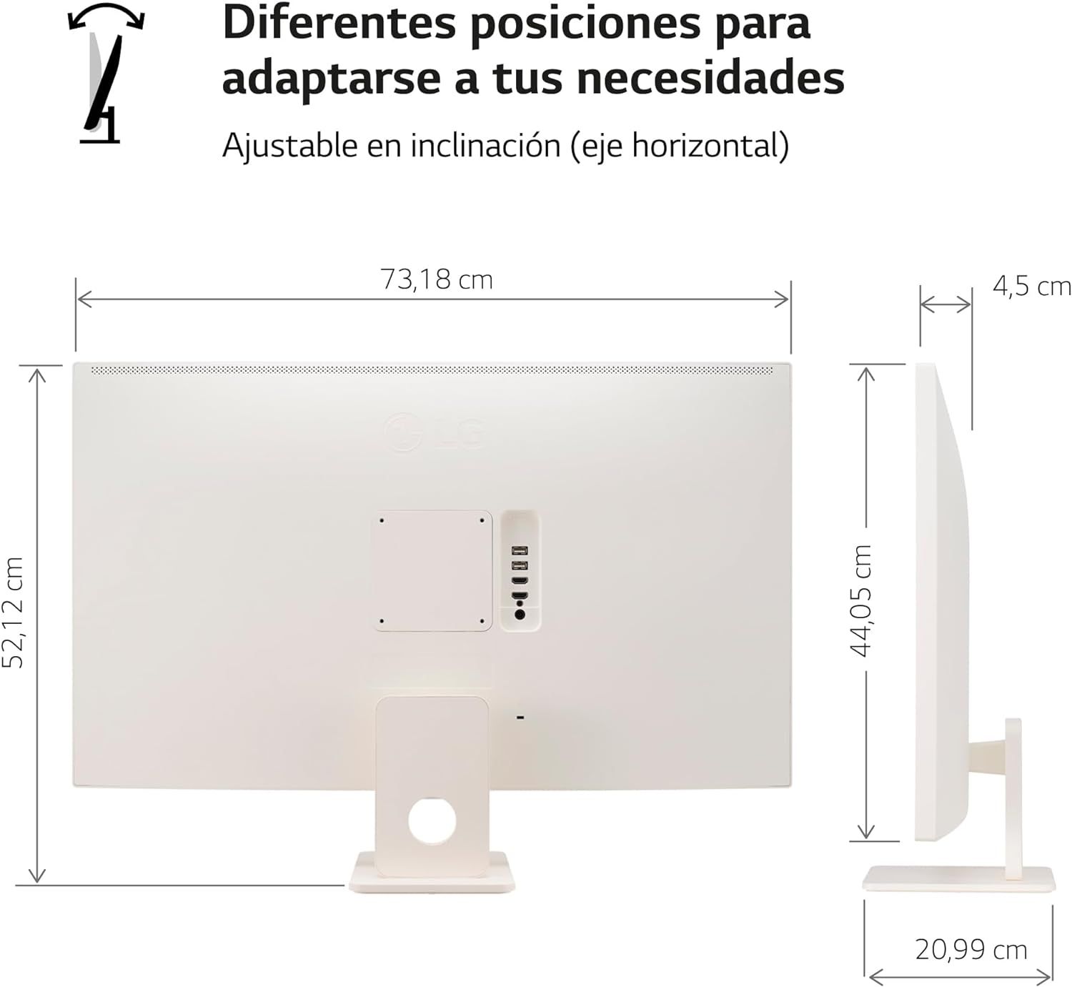 32SR50F-W - Monitor LG 32? IPS FHD Smart TV WebOs (32SR50F-W)