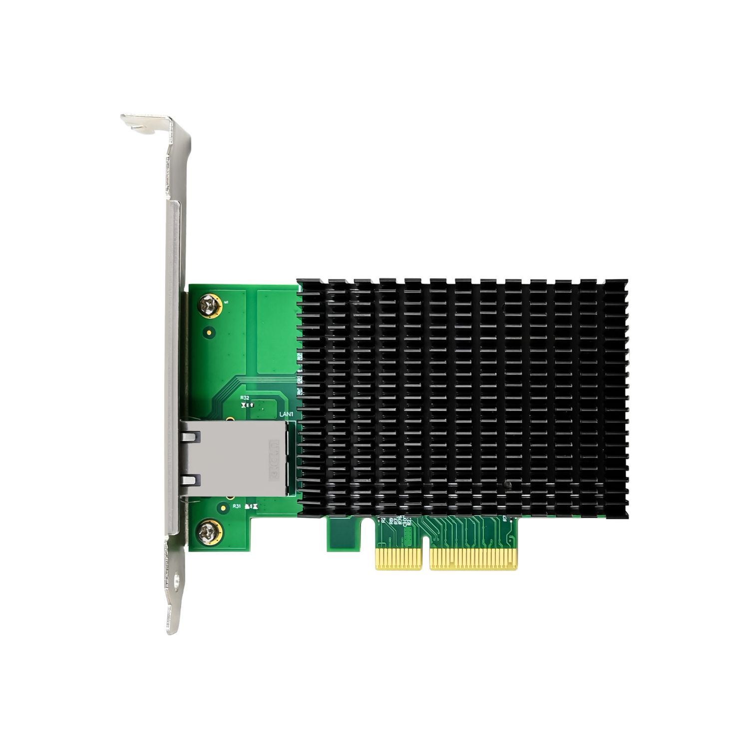GNC-0210 - Tarjeta de Red LevelOne 10Gigabit 4xPCIe 1xRJ45 Ethernet LAN PC/Servidor Verde (GNC-0210)