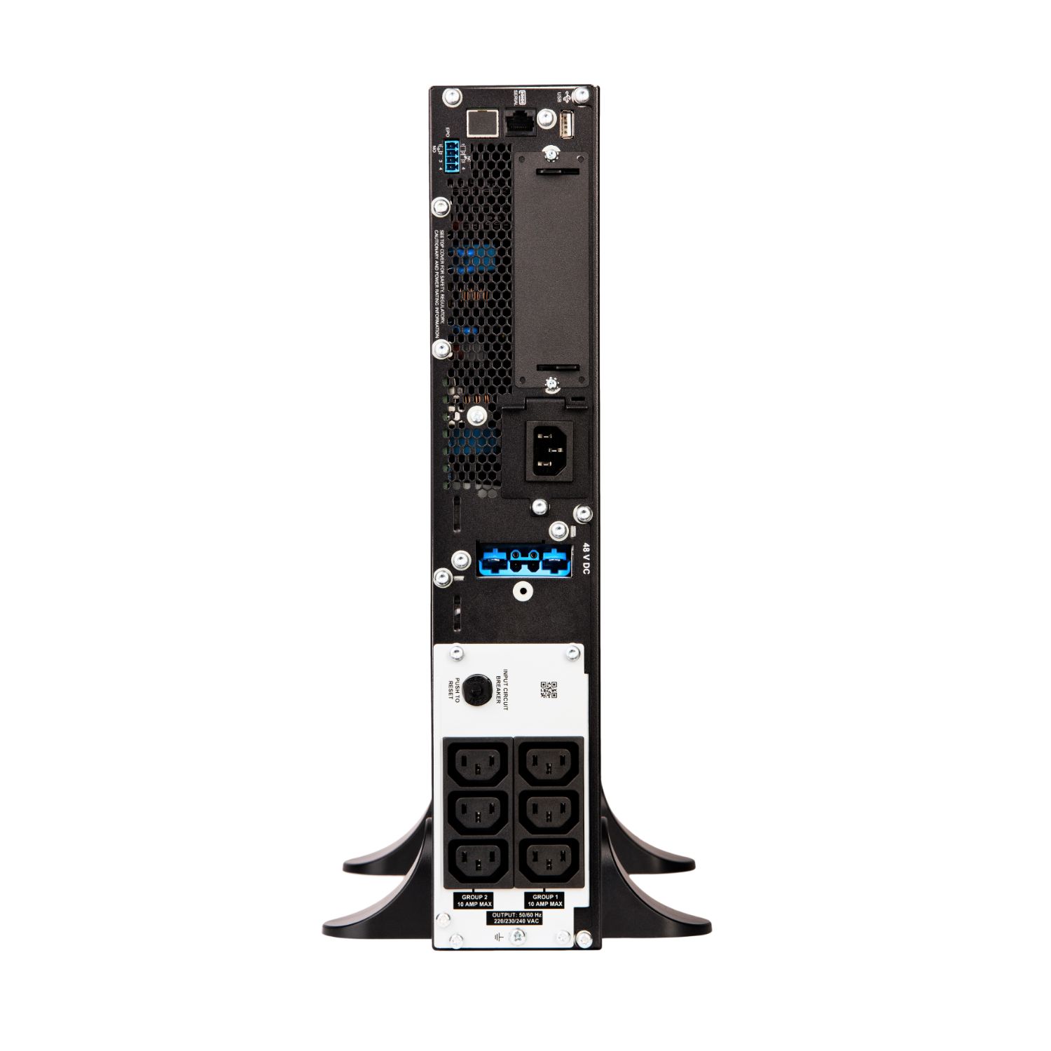 SRT1000XLI - S.A.I. APC 1000VA 1000W LCD 12 Tomas USB RS232 RJ45 IP20 50dB Rack 2U Negra (SRT1000XLI)